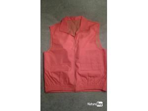 Gilet de chasse orange fluo taille XXL