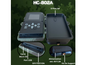 Caméra De Chasse HC-802A - 24 MP | 1080P | Vision Nocturne - NEUVE - Carte MicroSD + piles OFFERTES