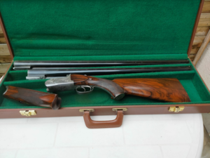 Authentique superposé artisan Paul DEMAS 12/76  magnum deux jeux de canons