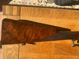 Magnifique et rare "Bar in wood", Escoffier, calibre 16 à broches
