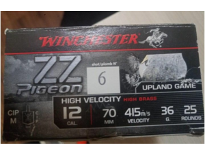 Munitions calibre 12