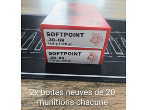 Lot de Geco Softpoint cal. 30-06 11.0g / 170 gr