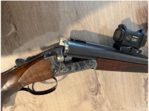 MAGNIFIQUE Carabine Express MERKEL 141 jaspé cal 9.3X74R + aimpoint Acro c-2