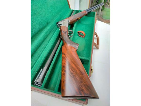 Authentique superposé artisan Paul DEMAS 12/76  magnum deux jeux de canons