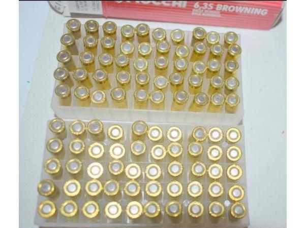 FIOCCHI 6.35 Browning (.25 Auto) boîtes de 50 cartouches