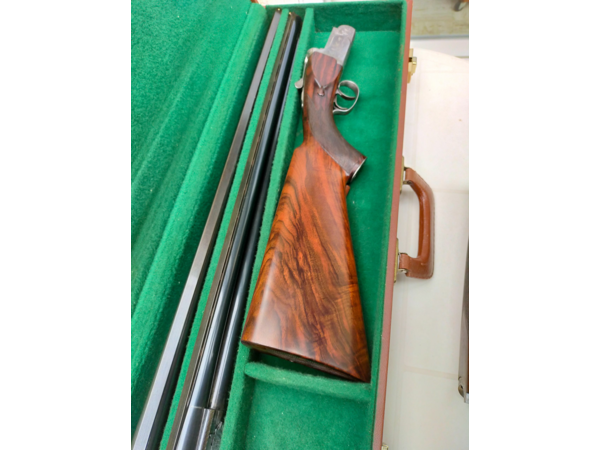 Authentique superposé artisan Paul DEMAS 12/76  magnum deux jeux de canons