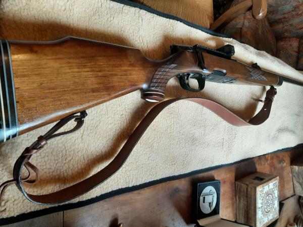 STEYR MANNLICHER 375HH MODELE S avec STETCHER et  LUNETTE  REGLEE