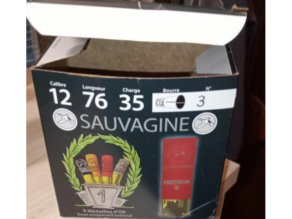 Munitions calibre 12 sauvagine