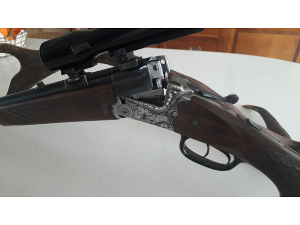 Vends express superposé HEYM cal. 9,3x74R