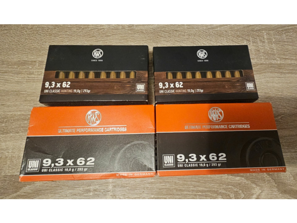 114 balles rws uni en 9,3x62