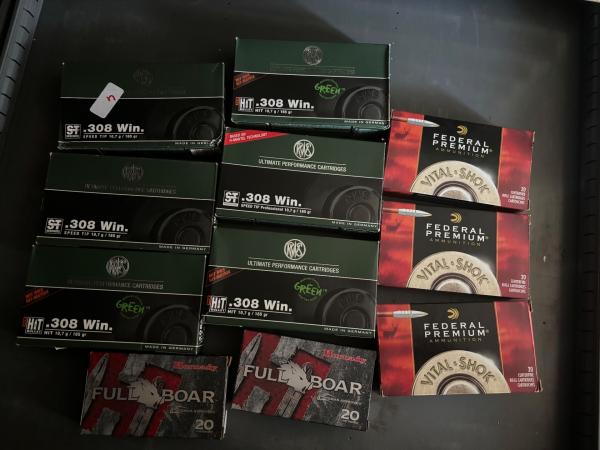 Munitions 308 win RWS / Hornady