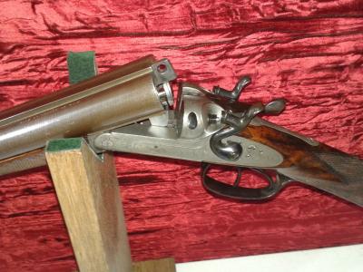 Artisan Liégeois à chiens  cal 20 canons Damas