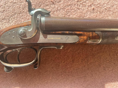 Magnifique et rare "Bar in wood", Escoffier, calibre 16 à broches