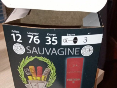 Munitions calibre 12 sauvagine