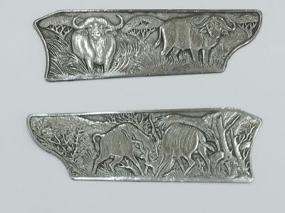 Plaquettes argent droite et gauche pour blaser R93